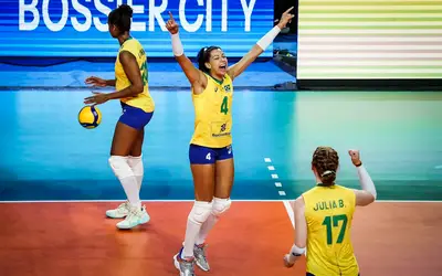 Brasil tem a segunda vitória na Liga das Nações feminina: 3 a 0