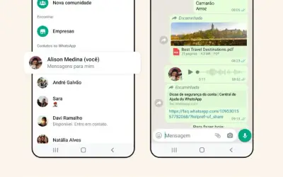 WhatsApp cria função para conversa consigo mesmo